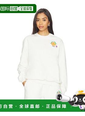 1h可退 香港直邮Casablanca 女士 Mascot 橙色拼缀运动衫 WAW25JT