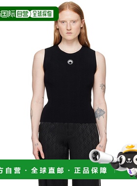1h可退 香港直邮潮奢 Marine Serre 女士 黑色 Core Sleeveless