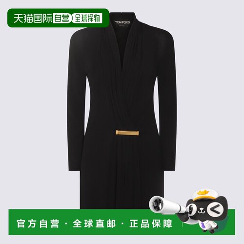 香港直邮TOM FORD 女士连衣裙 ABJ835JEX131LB999 SS2025 黑色
