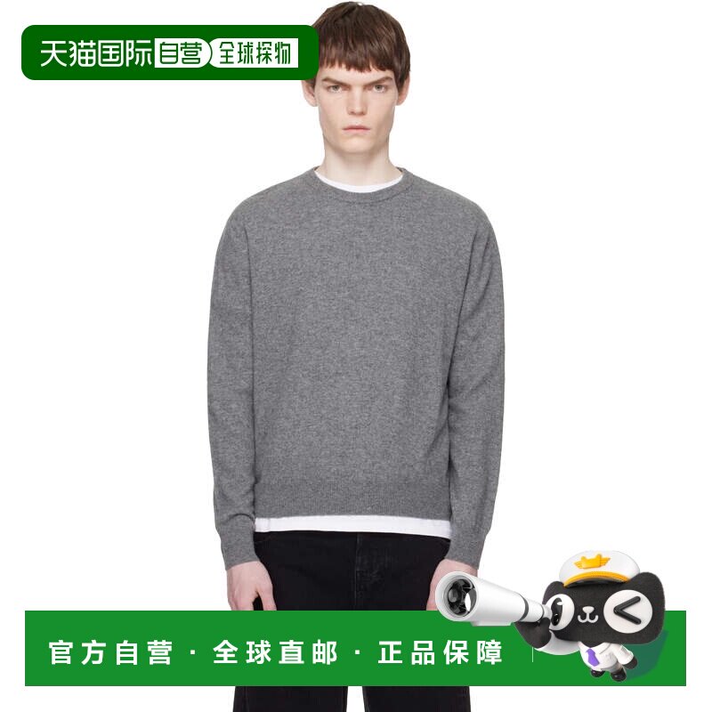1h可退 香港直邮Entire Studios 男士 灰色 Knit Crewneck 毛衣 U