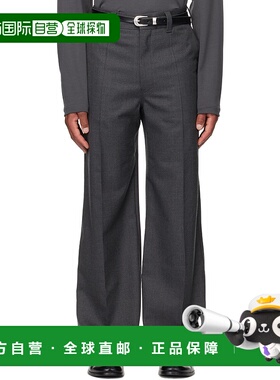 1h可退 香港直邮潮奢 Lemaire 男士 灰色 Straight Tailored 长裤