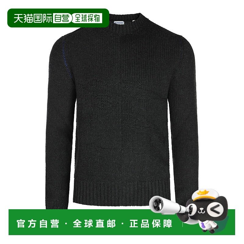 香港直邮BURBERRY 男士针织毛衣 8092863C1166 AW2024 灰色