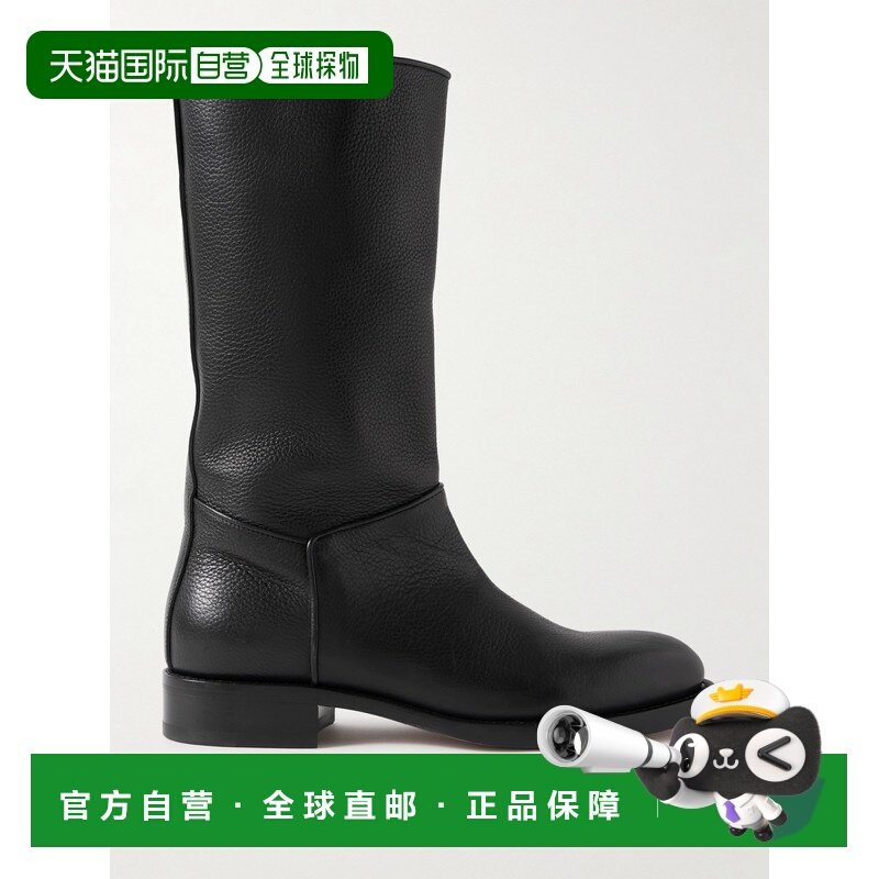 1h可退 香港直邮The Row 女士 Nobilis 织纹皮革靴子 F1549L827