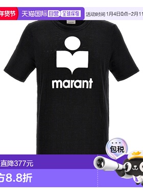 1h可退 香港直邮Isabel Marant 伊莎贝尔 玛兰 男士 Karman 徽标T