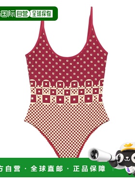 香港直邮Fendi 芬迪 女士 CLOTHING 紫色锦纶海滩泳装 FXBA53AT8T