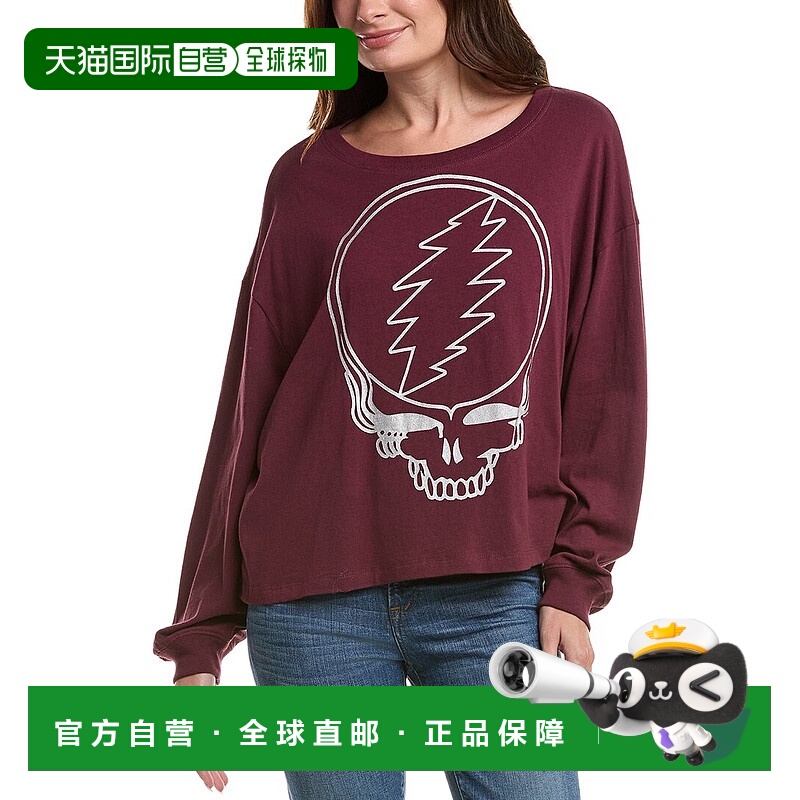 自营Chaser Grateful Dead Silver Stealie T-Shirt - purple 美