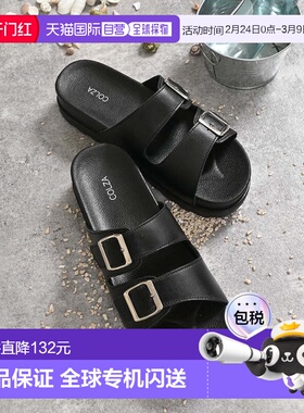 日本直邮Honeys 双腰带凉鞋 女士凉鞋 [HN6029EW011372] 白色 黑