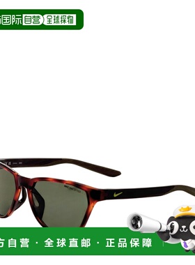 自营Nike Unisex 56 mm Brown Sunglasses - tortoise 美国奥莱直