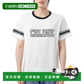01QF 韩国直邮CELINE 恤 RX02N671Q 宽松凯旋棉质平纹针织