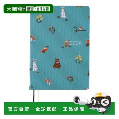 日本直邮Hobonichi手帐本2026 HON A5/A6尺寸一日一页英文版