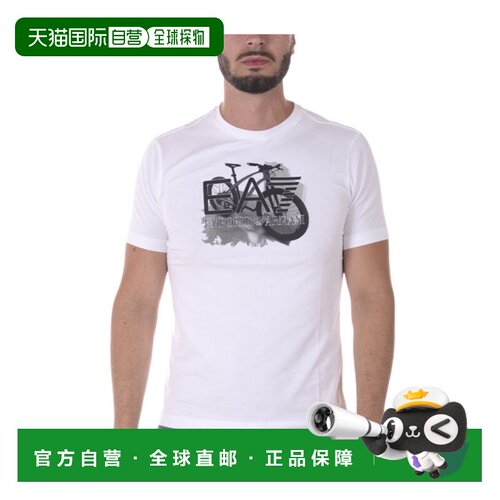 1h可退 香港直邮EA7 EMPORIO ARMANI 男士T恤 6YPTB7PJ18ZWHITE
