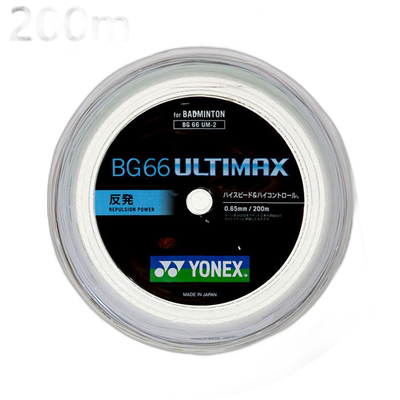 日本直邮YONEX 男式女式 BG66 Ultimax 羽毛球装备卷肠线200m YON