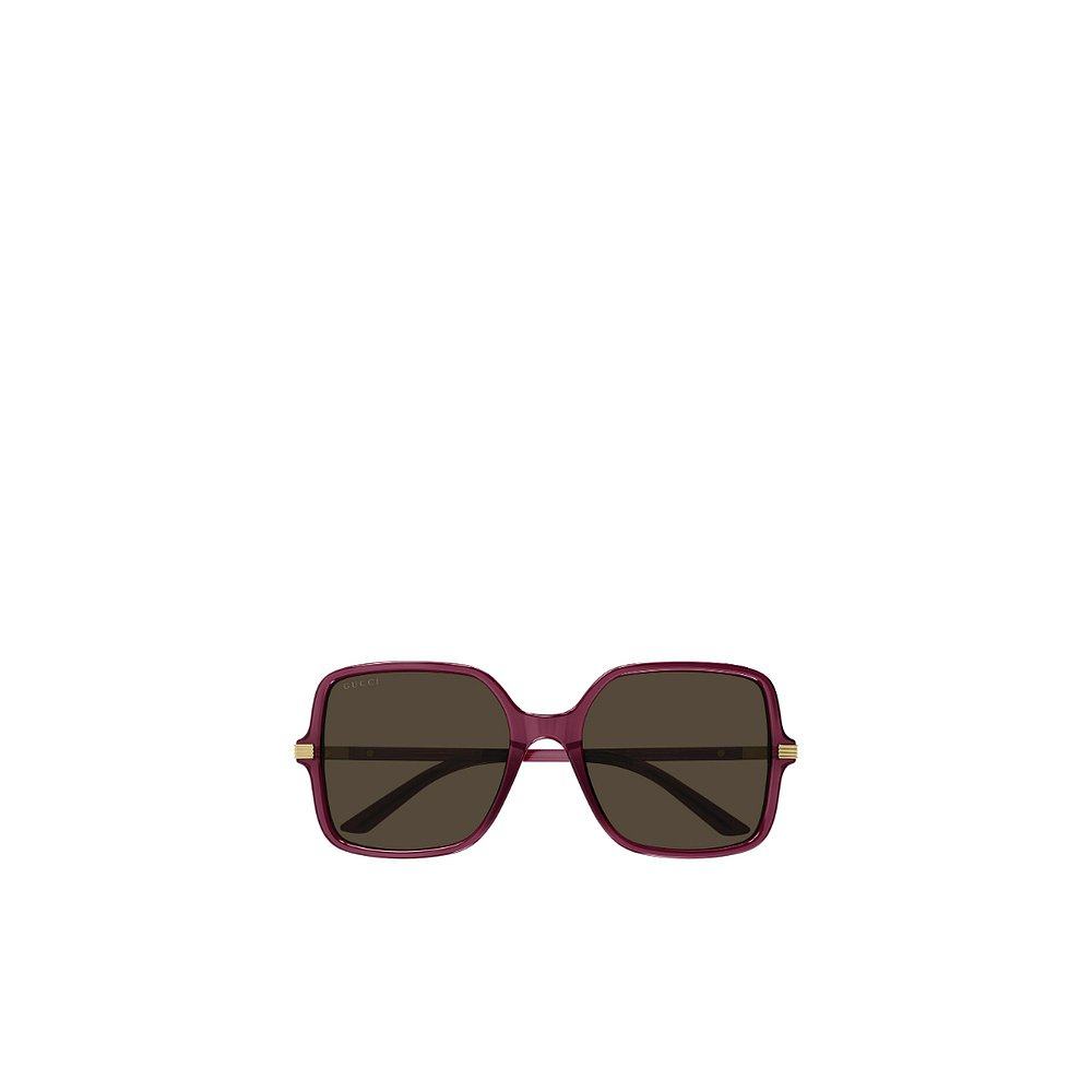 GUCCI 女士眼镜 GG1449S004 SS2024 紫色 方形太阳镜