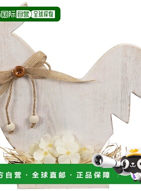 自营Northlight  9.5 in. Distressed Rooster Silhouette Spring