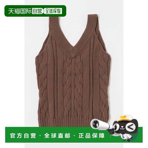 日本直邮MOUSSY CABLE KNIT 背心 [25625466]针织