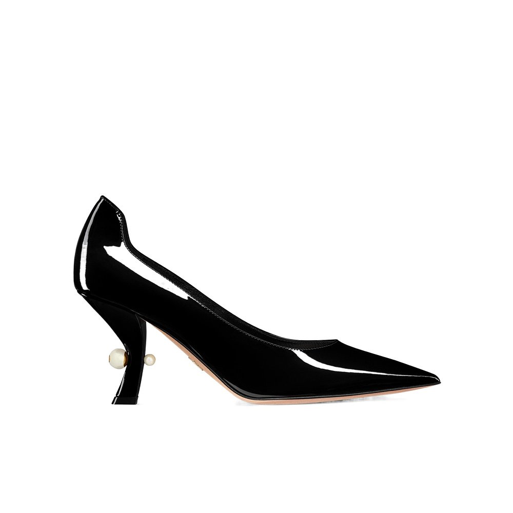 DIOR 女士高跟鞋 KCV215VNIS900 AW2024 黑色 徽标高跟鞋