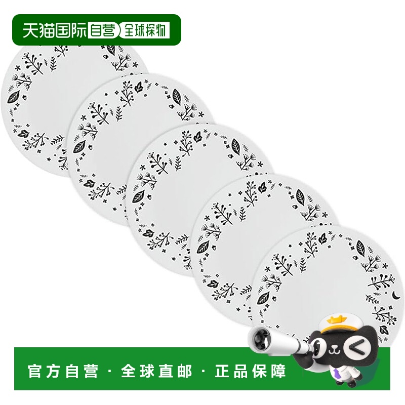 【日本直邮】Corelle 大盘 5件套 Moonlight Forest J110-MLF CP-