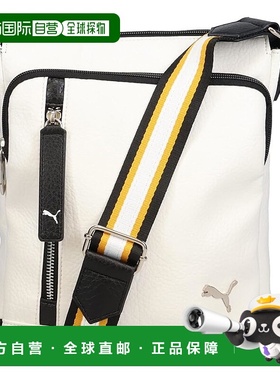【日本直邮】彪马 单肩包 Session 竖款 男士运动休闲 白色斜挎包