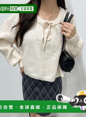 1h可退 日本直邮PHILLY 女装 宽松版型 针织上衣 半蕾丝设计 PL25