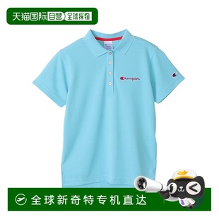 日本直邮Champion 纯色套头直筒短袖 Polo衫 男款