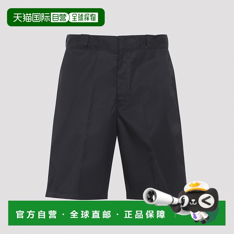 1h可退 香港直邮PRADA 男士休闲裤 SPG32SWMO1WQ8F0002 SS2026 黑