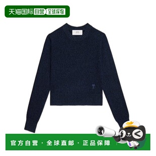 香港直邮ami T恤长袖 paris 上装 毛衣羊绒羊毛 女士 1h可退