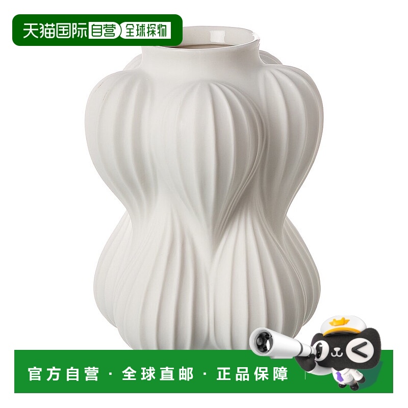 自营Jonathan Adler Medium Balloon Vase - white 美国奥莱直发