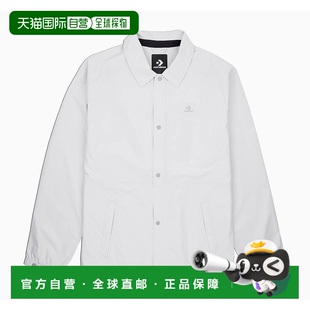 男款 夹克外套 浅灰色匡威 翻领徽标长袖 韩国直邮Converse