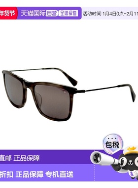 自营John Varvatos男士53毫米灰色大理石太阳镜-灰色大理石 美国