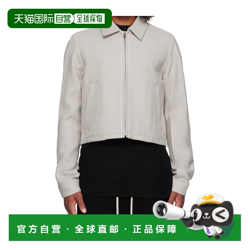 1h可退 香港直邮RICK OWENS 男士夹克 RU02E1720WBD08 AW2025 灰