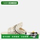 Slides Gold Studded 自营Tod Flat Leather Embellished gol