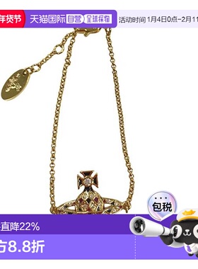 欧洲直邮VIVIENNE WESTWOOD西太后星球时尚手链女士黑色薇薇安