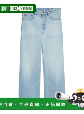 香港直邮Celine 阔腿牛仔裤 RP09W930F.宽松阔腿裤直筒裤