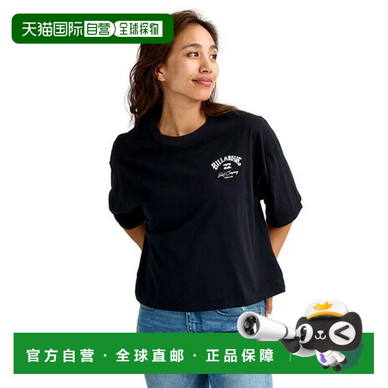 日本直邮BILLABONG（女士）方形标志宽松短款半袖T恤 26SP BG0132图片