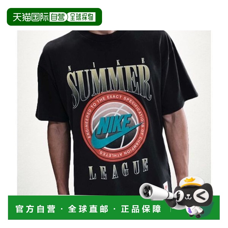 韩国直邮NIKE NIKE Max90 篮球 T 恤 M - 黑色 HJ3435-010 139369