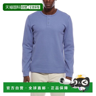 自营Onia Heavyweight Waffle Henley - blue 美国奥莱直发