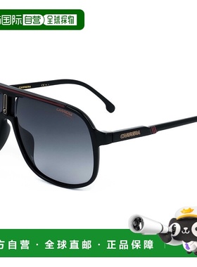 自营 Carrera男式62毫米灰色太阳镜-黑红色 美国奥莱直发卡雷拉