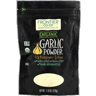 香港直发frontier co op有机大蒜粉消毒除菌220克