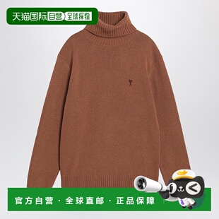 Paris Ami 男士 榛子色高领毛 1h可退 Coeur 香港直邮潮奢