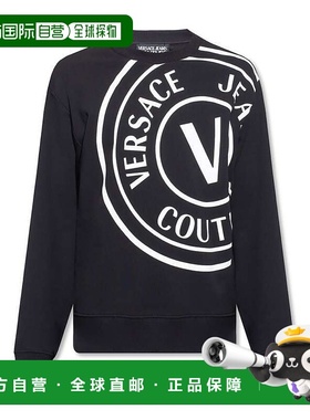 香港直邮Versace Jeans V 标志徽标印花卫衣 72GAIT19CF01O