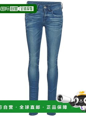欧洲直邮G-Star Raw 女士 LYNN MID SKINNY 牛仔裤 蓝色紧身裤