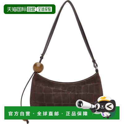 1h可退 香港直邮Jacquemus 女士 棕色 The Bisou Perle 单肩包 25