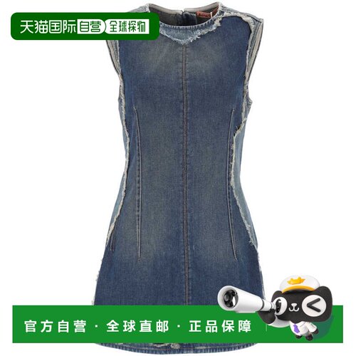 香港直邮ACNE STUDIOS 女士连衣裙 A20932AUZ SS2026 蓝色 圆领连