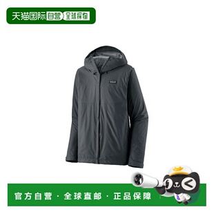 自营欧洲直邮PATAGONIA TORRENTSHELL男士灰蓝色再生聚酯连帽外套