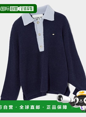 韩国直邮SATUR设计师款大气简约日常休闲个性毛衣SA22FWMK09A1NV