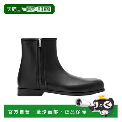 香港直邮LOEWE 男士靴子 M816286X271100 SS2026 黑色 Bobine 短