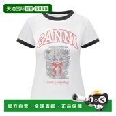 短袖 T恤 A1050030151 韩国直邮Gani 亮白色 DOM