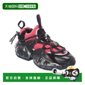 Choo 皮革和网眼运动鞋 Diamond 自营Jimmy Trail 黑色 美国