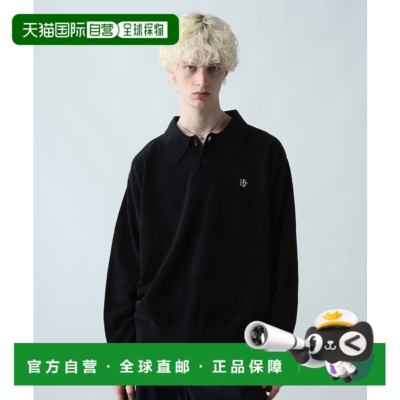 1h可退 日本直邮HARE 男士 LOGO莫尔针织POLO衫 胸前品牌徽标 落