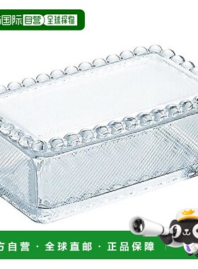 日本直邮ADERIA 黄油盒 水晶 玻璃 日本制造 F 70604